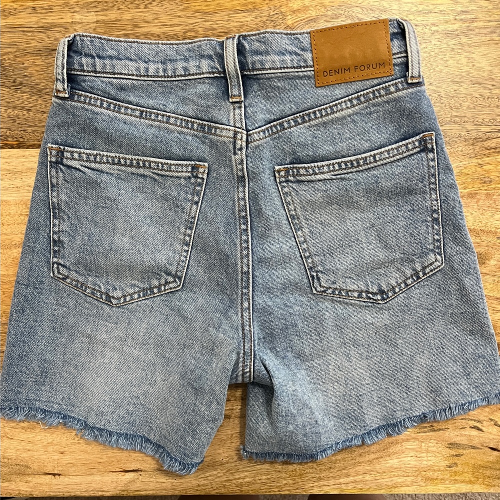 Aritzia Denim Thigh Shorts - Picture 2 of 5